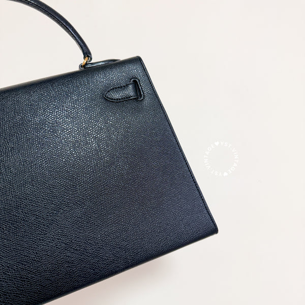 Vintage High-Class Kelly28 Bag - Black