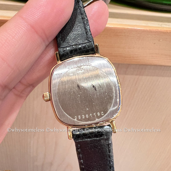Vintage Longines Présence Cushion Shaped Quartz Watch With Original Box