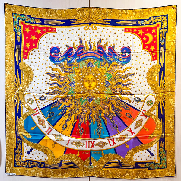 Vintage Hermès 1994's Silk Scarf 90 - Carpe Diem