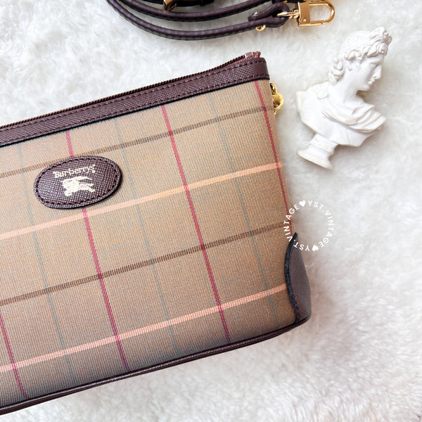 Vintage Burberrys Mini Makeup Bag