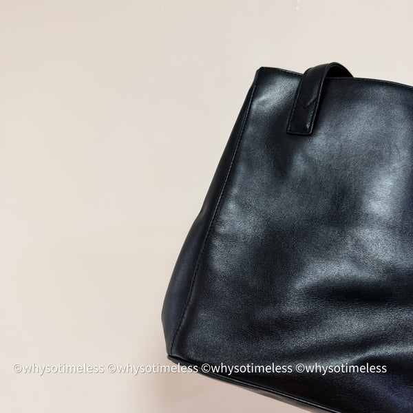 Vintage Lady Dior Shoulder Bag in Calf Leather - Black