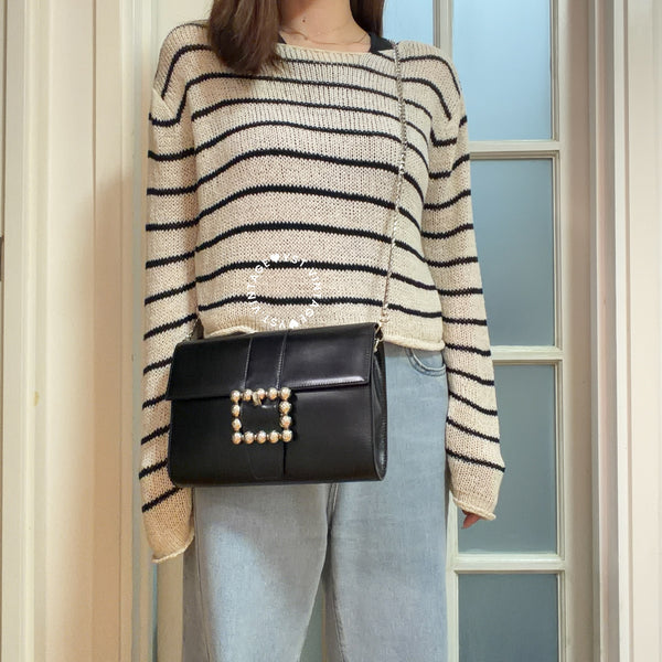 Vintage CELINE Planet Clutch - Black