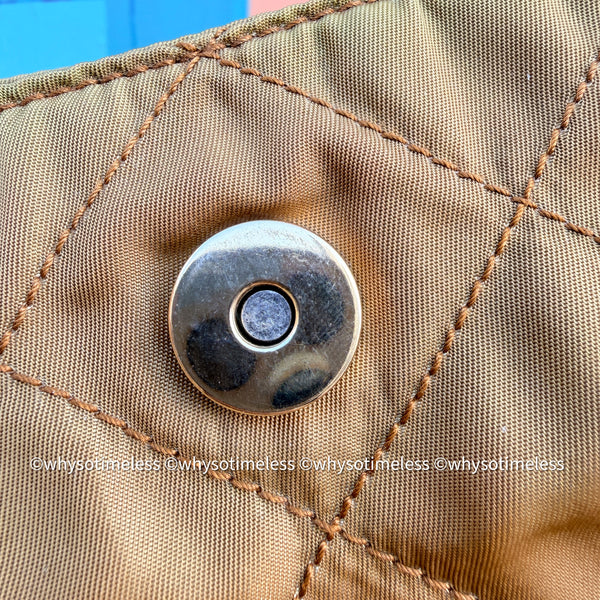 Vintage Prada Mini 2-way Belt Bag - Ginkgo Leaf Brown