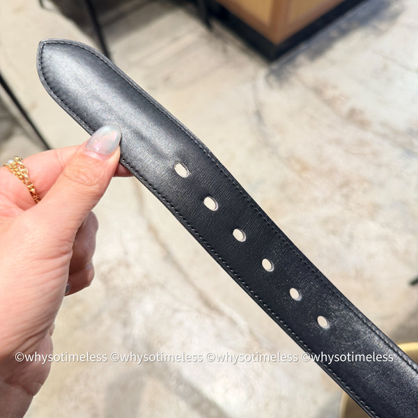 Vintage HERMÈS 1978’s Brevete H Belt Buckle & Reversible Leather Strap - GHW