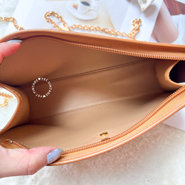 Vintage Dior Clutch - Thai Milk Tea