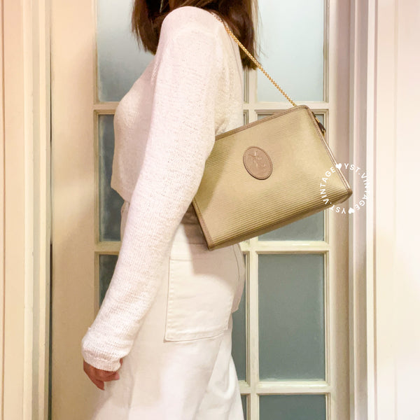 Vintage YSL Clutch 002 - Beige