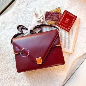 Vintage Cartier MUST DE CARTIER Envelope Bag - Burgundy