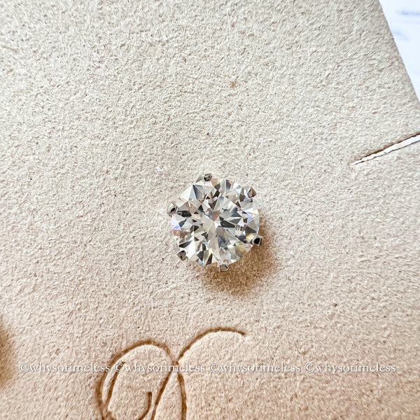 【Pre-order】Brillante Lab Grown Diamond 18KWG Earrings (2.0ct/ 1.0ct)
