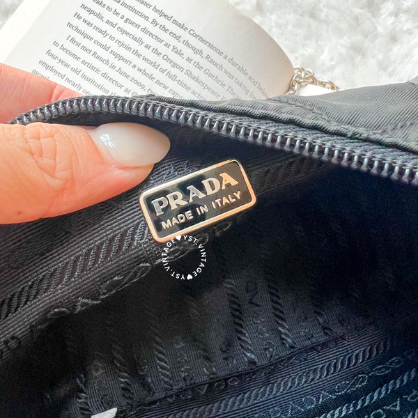 Vintage Prada Makeup Bag - Black