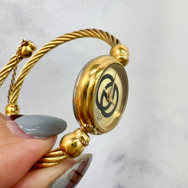 Vintage Gucci Gold Bracelet Watch