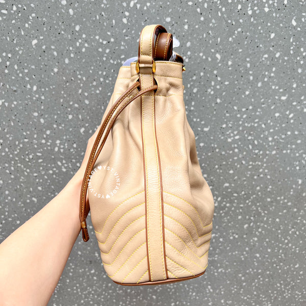 Vintage CELINE Bucket Bag - Milky Beige