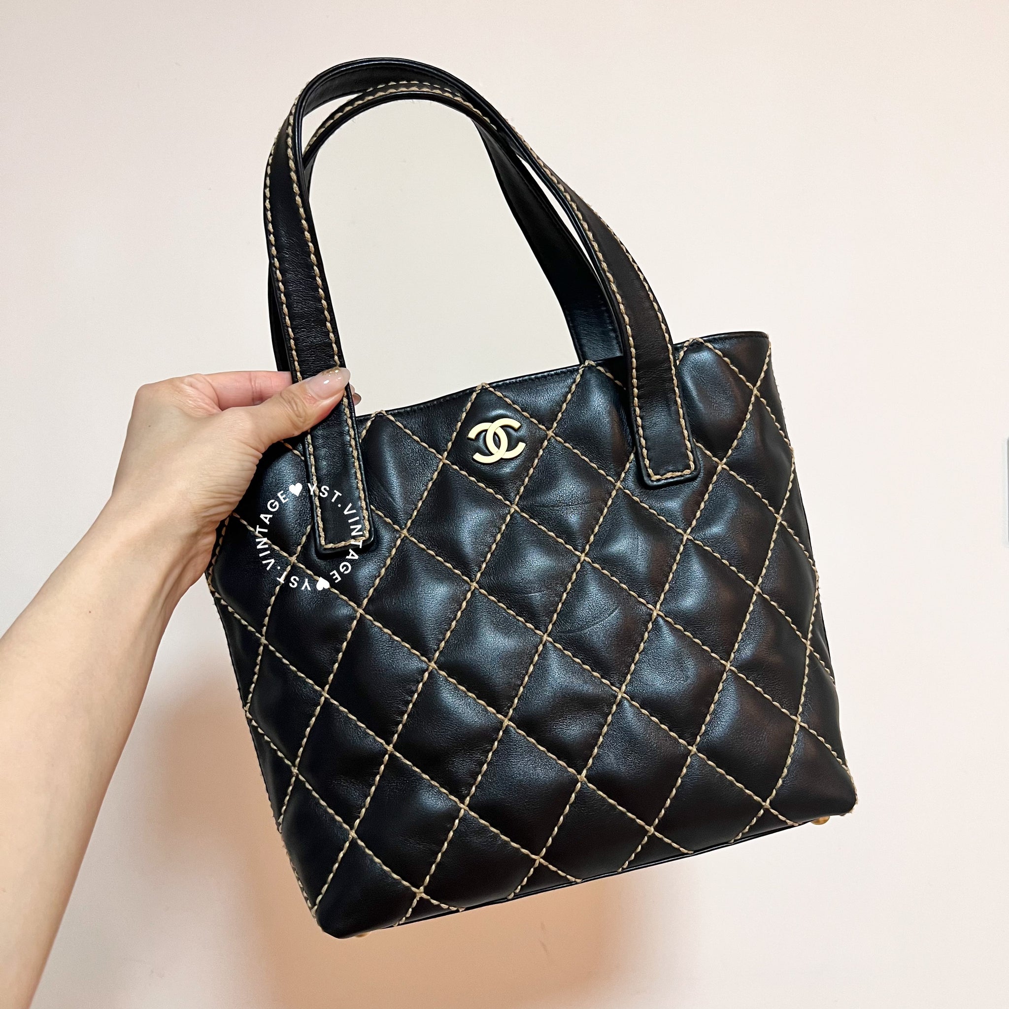 Vintage Chanel Vivian Tote Bag - Black 003