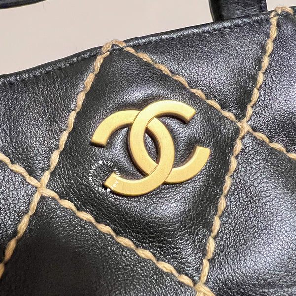 Vintage Chanel Vivian Tote Bag - Black 003