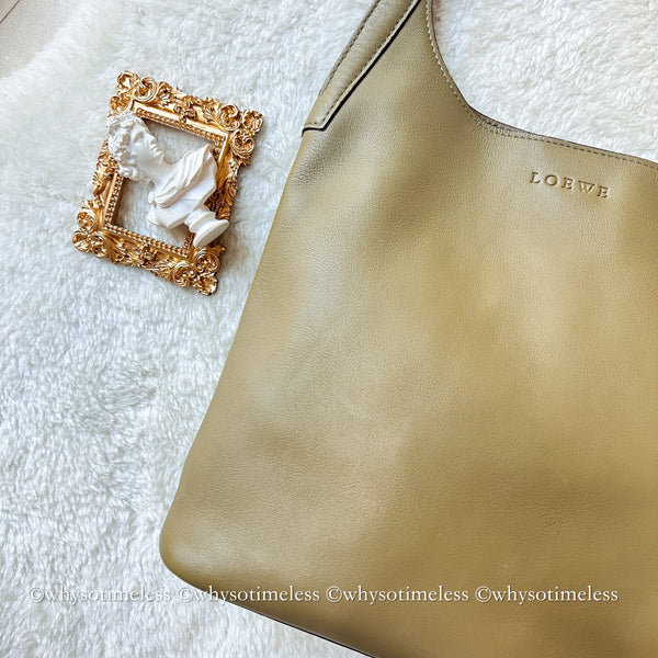 Vintage Loewe Shoulder Bag - Khaki Sage