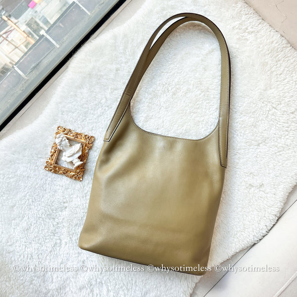 Vintage Loewe Shoulder Bag - Khaki Sage