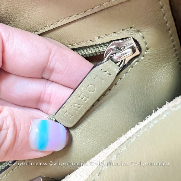Vintage Loewe Shoulder Bag - Khaki Sage