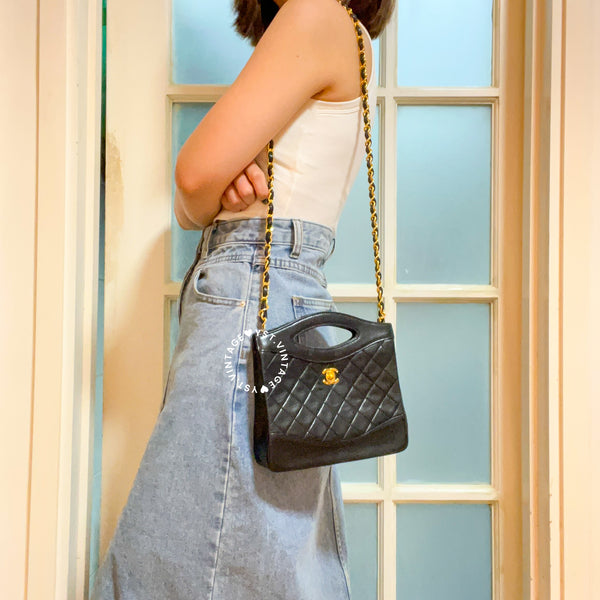 Vintage Chanel Mini 31Bag- Black