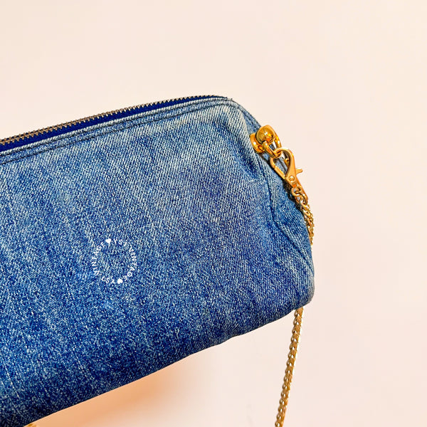 Vintage Prada Denim Makeup Pouch