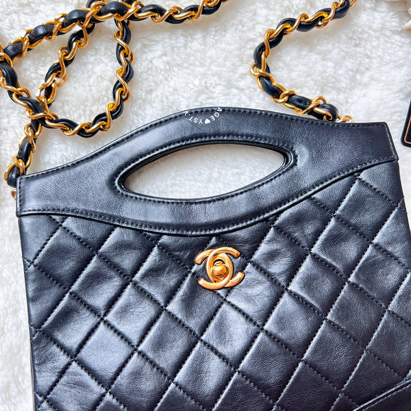 Vintage Chanel Mini 31Bag- Black