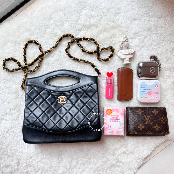 Vintage Chanel Mini 31Bag- Black