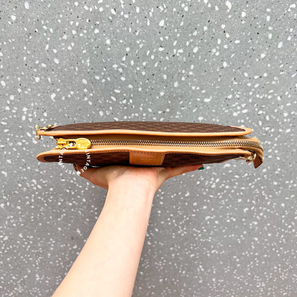 Vintage CELINE Macadam Clutch - Brown