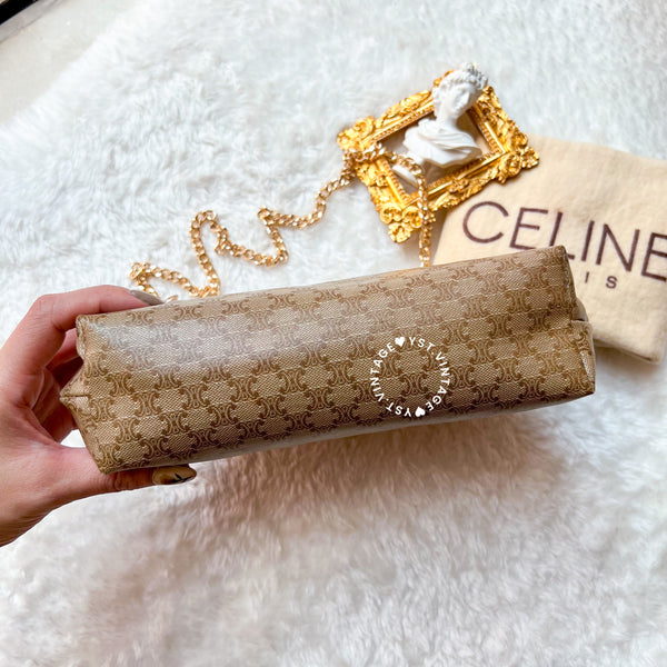 Vintage CELINE Macadam Clutch - Beige