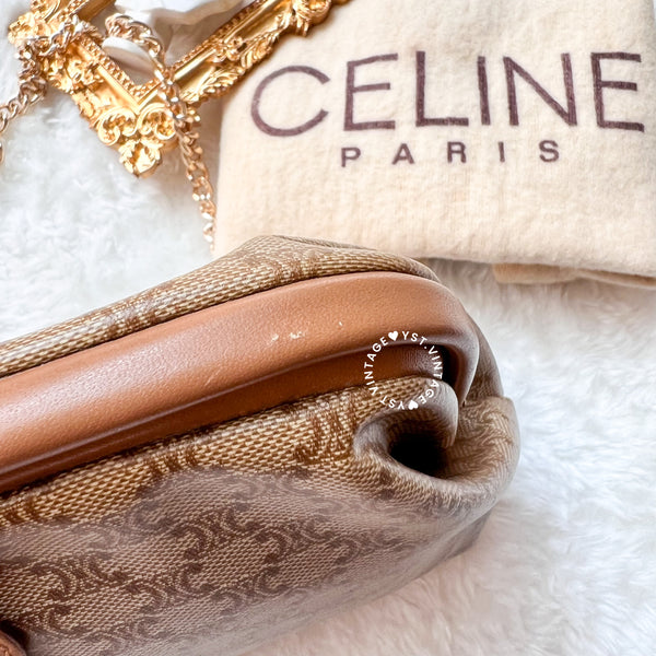 Vintage CELINE Macadam Clutch - Beige