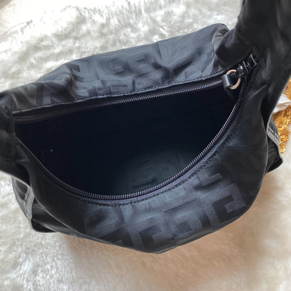 Vintage Givenchy 1990s 4G Shoulder Bag - Black