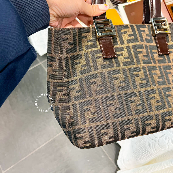 Vintage Fendi Zucca Tote Bag