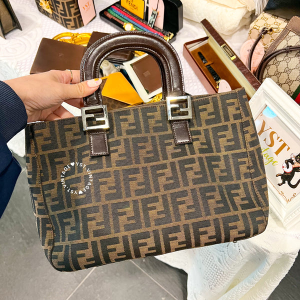 Vintage Fendi Zucca Tote Bag