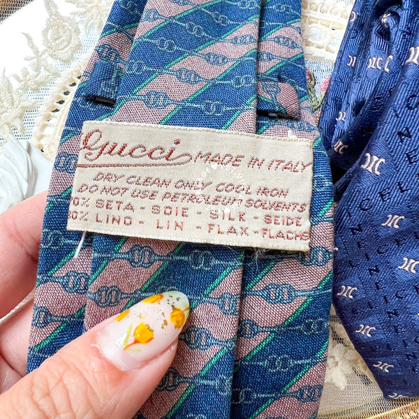 Vintage CELINE/ Gucci Pointed Tip Tie For Men