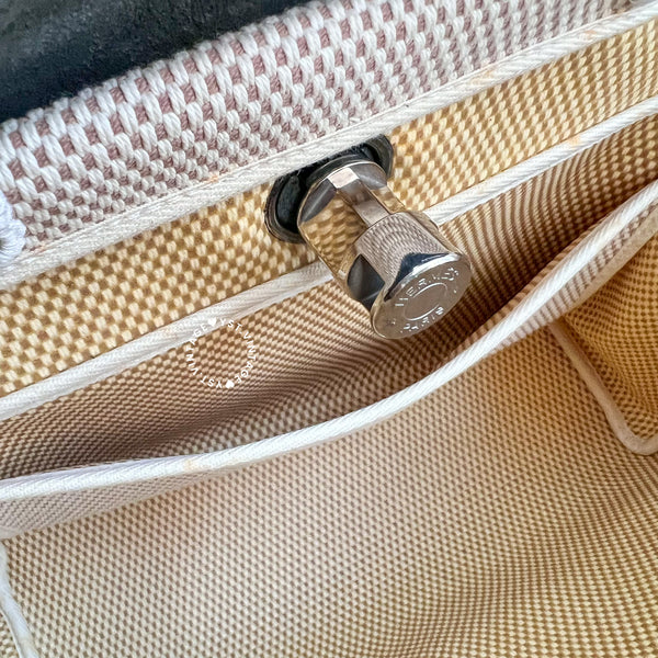 Vintage Hermès 2003 Herbag PM - Black/ Beige