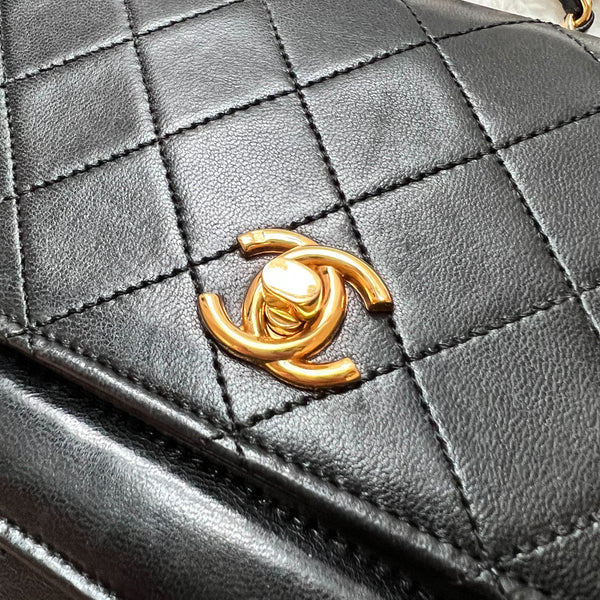 Vintage Chanel Double Flap Bag - Black