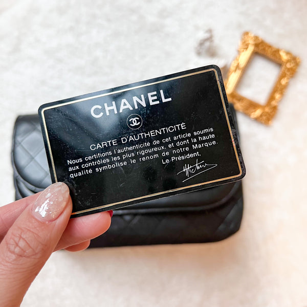 Vintage Chanel Double Flap Bag - Black