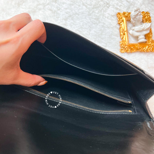 Vintage Hermès 1979 Lydie Shoulder Bag - Black