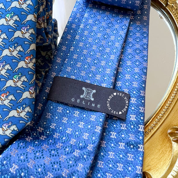 Vintage HERMÈS/ CELINE Pointed Tip Tie For Men