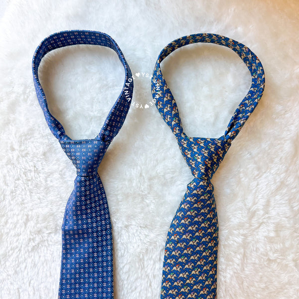 Vintage HERMÈS/ CELINE Pointed Tip Tie For Men