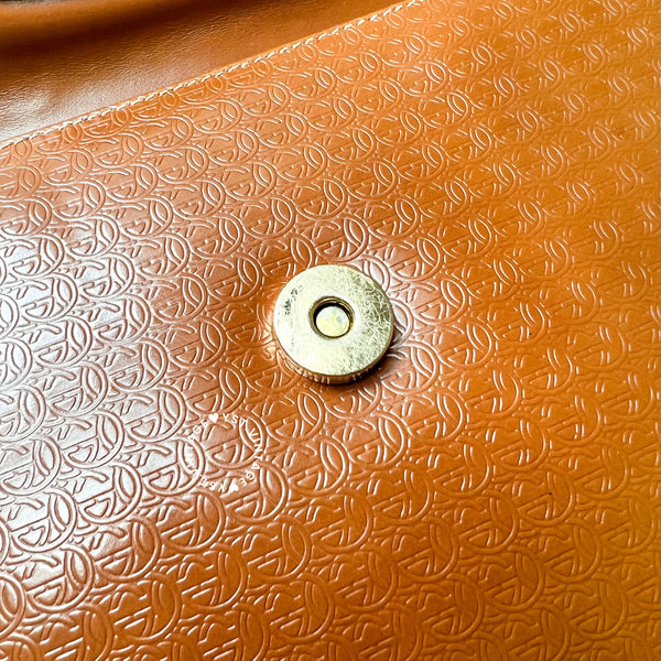 Vintage Gucci 1980s Clutch - Caramel