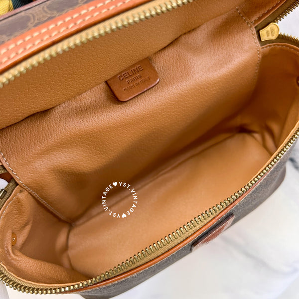 Vintage CELINE Macadam Vanity Bag 018 - Brown (Code: 036500)