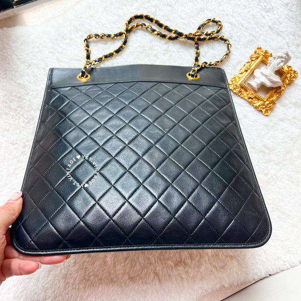 Vintage Chanel 2-Way Bag - Black 004