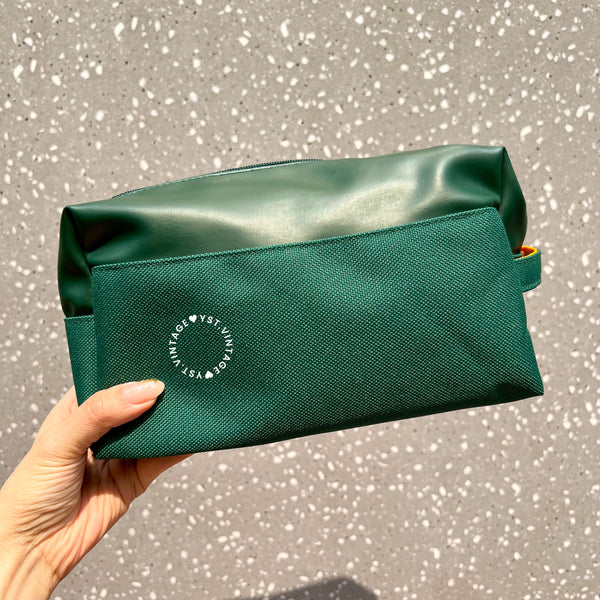 Vintage Hermès Makeup Bag - Green