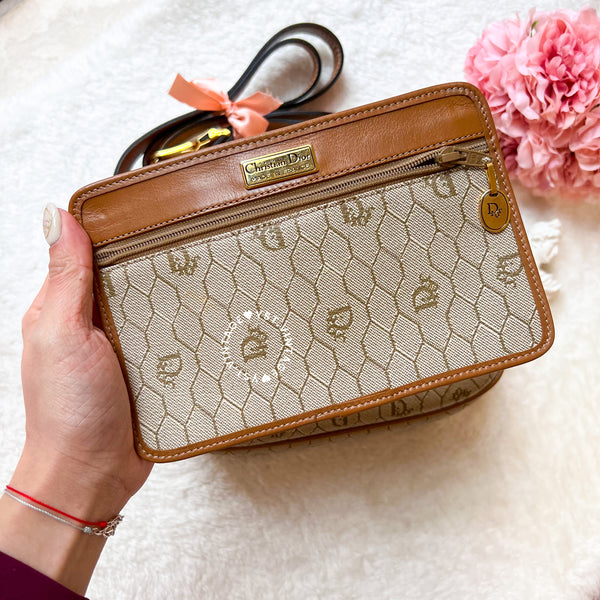 Vintage Dior Honeycomb Bobby - Beige