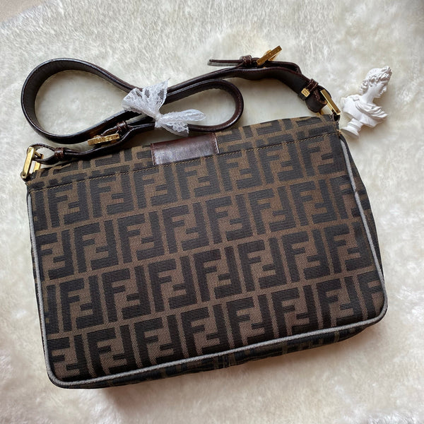 Vintage Fendi Zucca Shoulder Bag