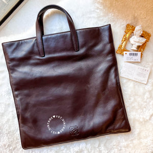 Vintage Loewe Anagram Tote Bag - Dark Brown 002 (Code: 020400)