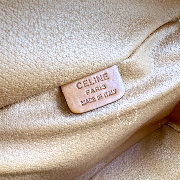 Vintage CELINE Macadam Vanity Bag 021 - Brown (Code: 037500 )