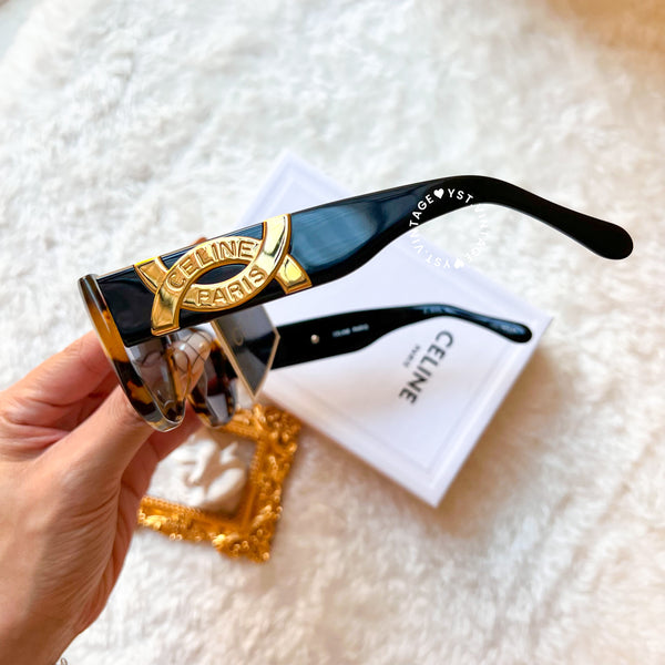 Vintage CELINE 1980s Sunglasses - Gradient Havana