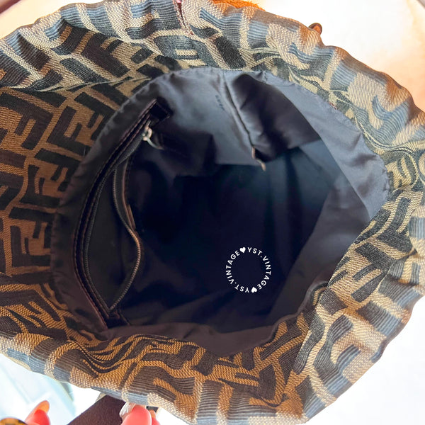 Vintage Fendi Zucca Bucket Bag