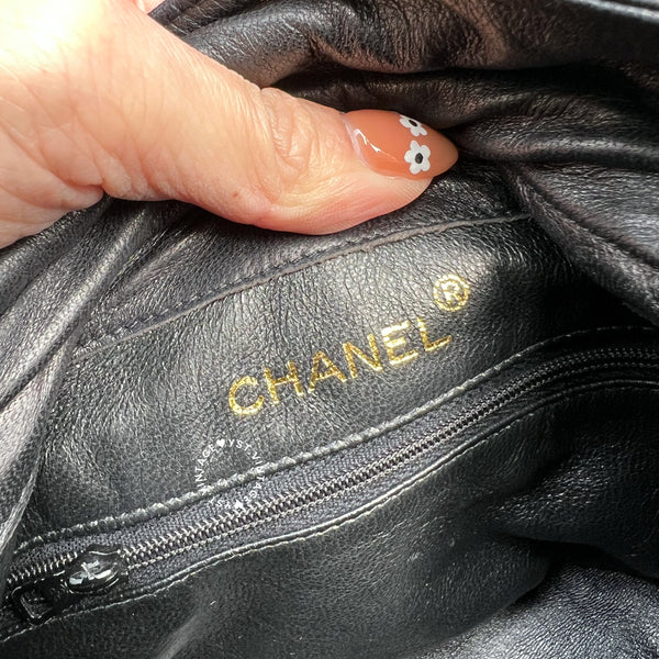 Vintage Chanel Mini Bucket Bag- Black