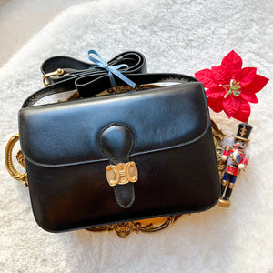 Vintage CELINE Triomphe Box Bag - Black