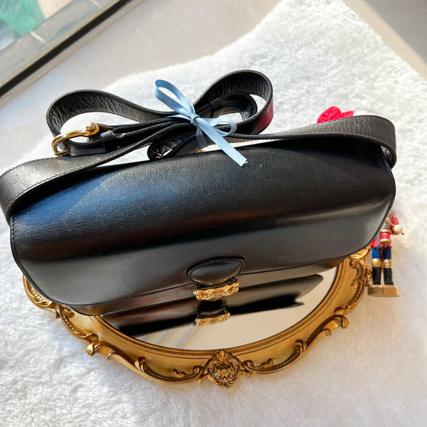 Vintage CELINE Triomphe Box Bag - Black